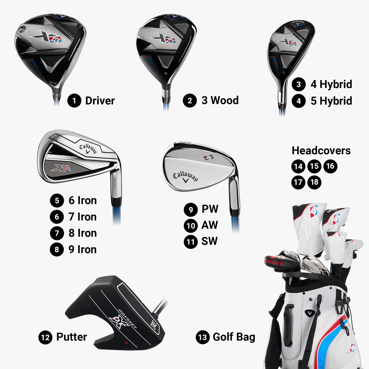 Callaway XR combo set 13pc