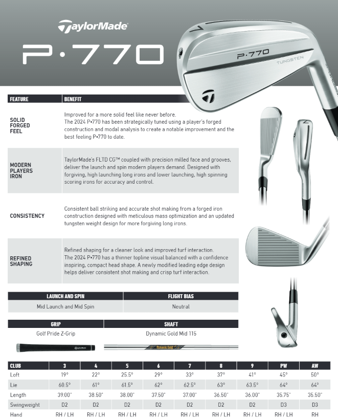 Taylormade P770 Graphite