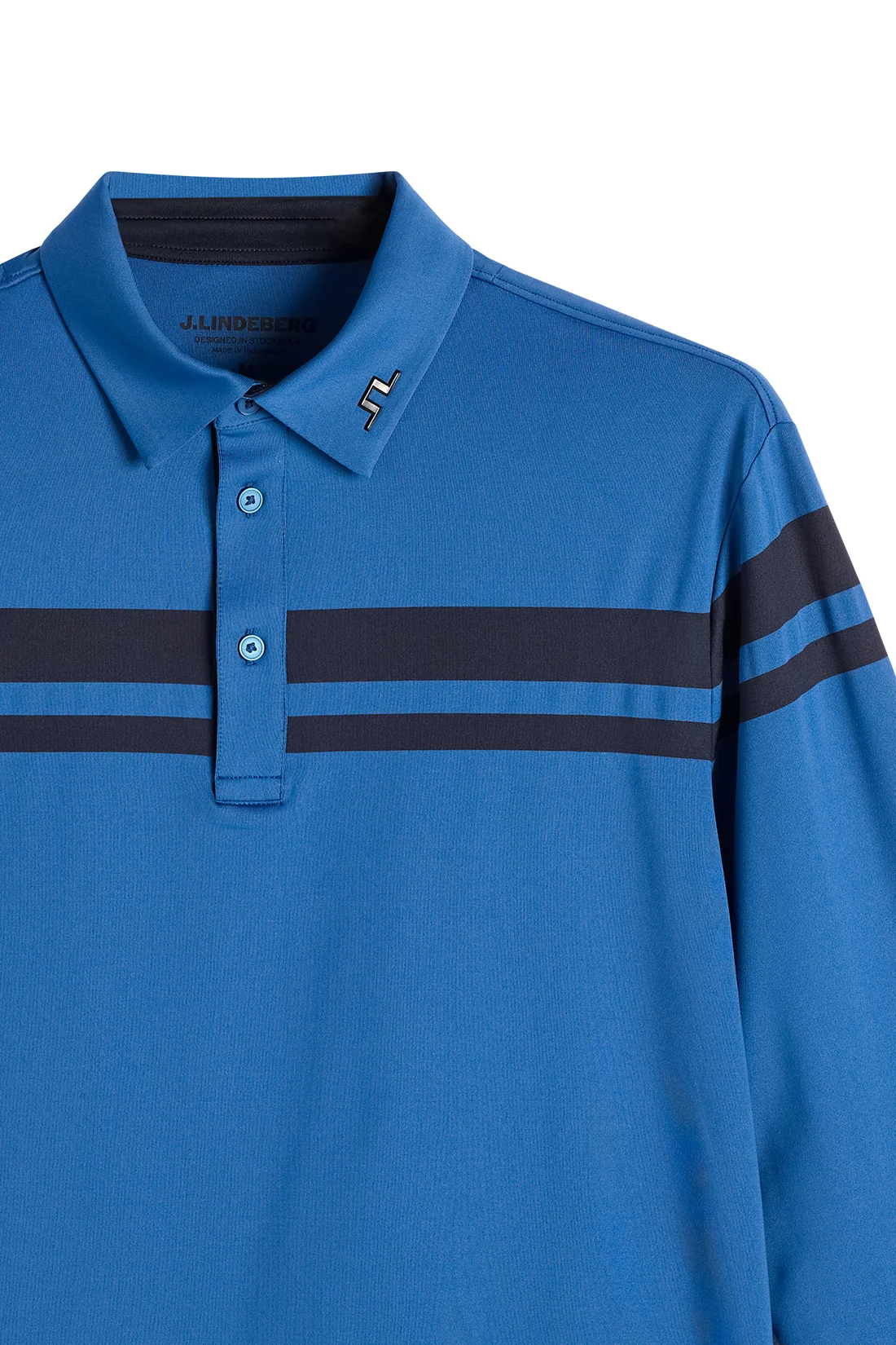 J.Lindeberg - KENNY LS STRIPE POLO