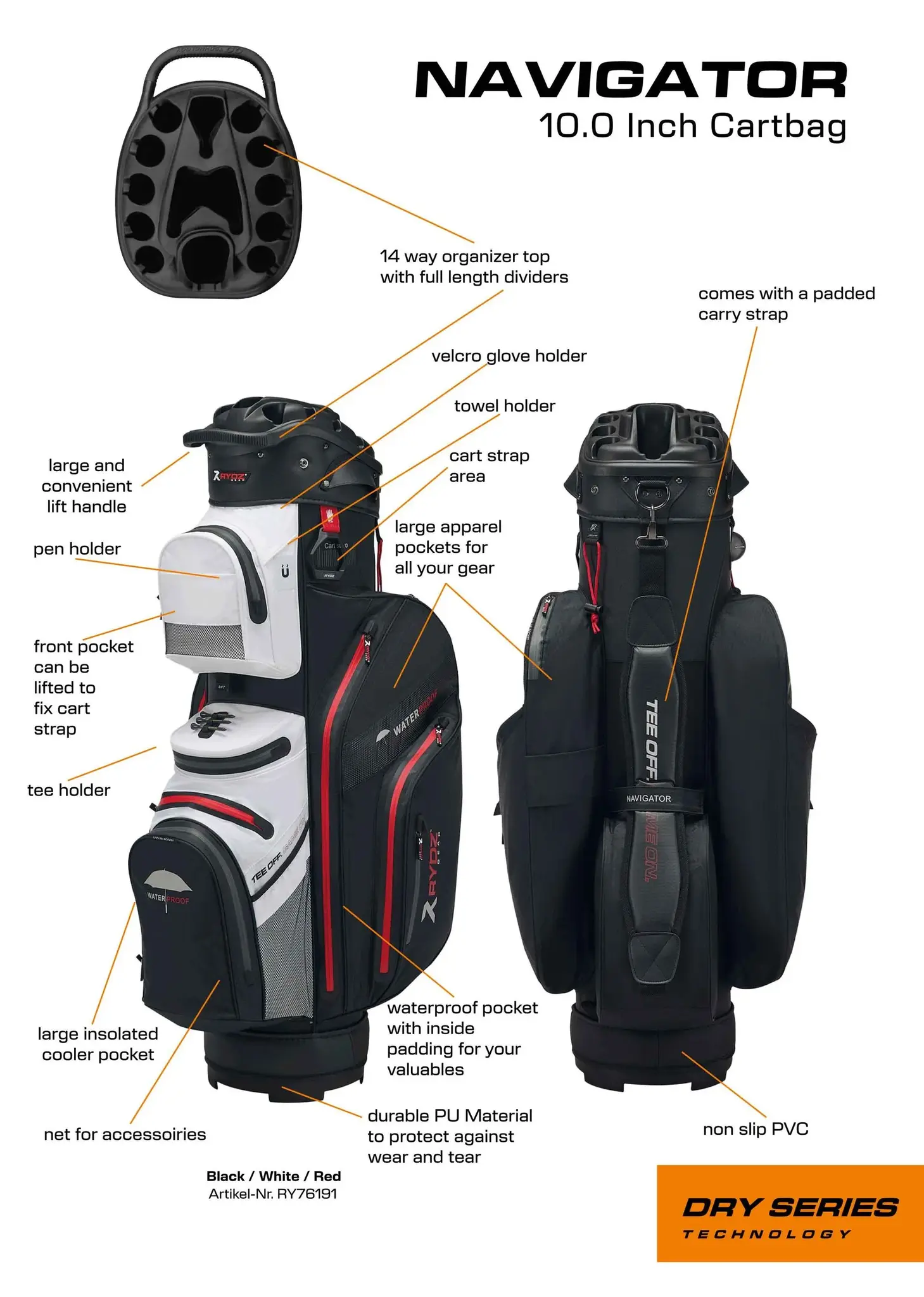 Rydz Navigator Cartbag