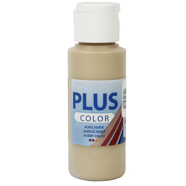 Plus Color acrylverf -  Dark Beige / 60 ml
