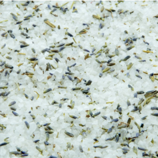 Grof wit badzout met lavendel en roosmarijn - 945gr