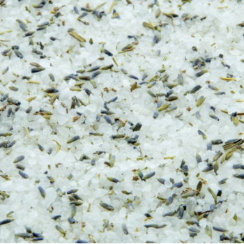 Grof wit badzout met lavendel en roosmarijn - 945gr