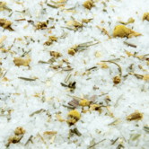 Grof wit badzout met lemongrass en kamille - 945gr