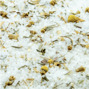 Grof wit badzout met lemongrass en kamille - 945gr