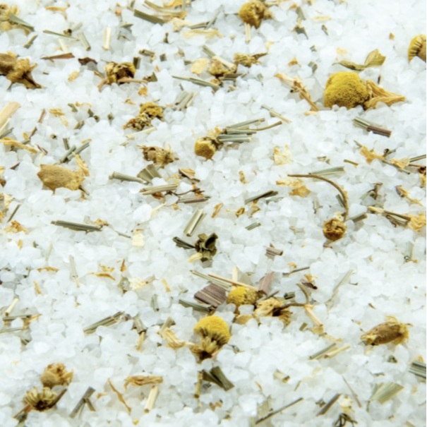 Grof wit badzout met lemongrass en kamille - 945gr