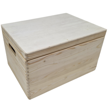 Opbergkist rechthoek klepdeksel (groot/40cm)