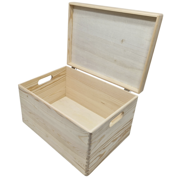 Opbergkist rechthoek klepdeksel (groot/40cm)