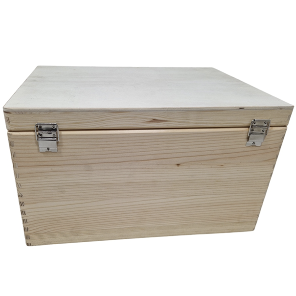 Opbergkist rechthoek klepdeksel (groot/40cm)