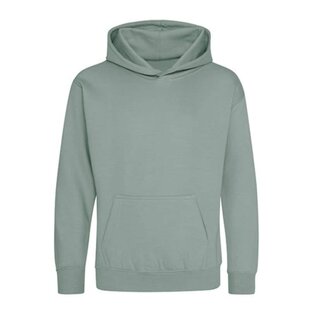 Kids AWDis Hoodie - Dusty Green