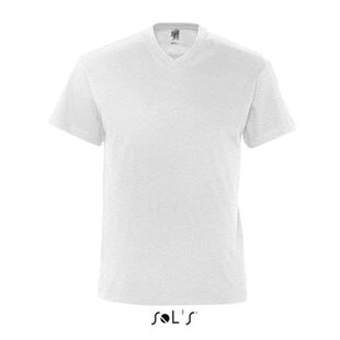 Men T-shirt V-hals - Ash (Heather)