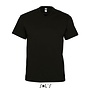 Men T-shirt V-hals - Deep Black