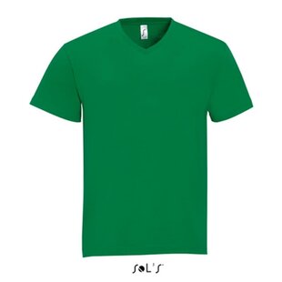 Men T-shirt V-hals - Kelly Green