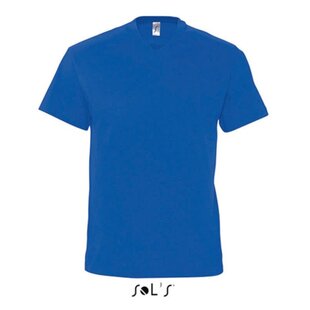 Men T-shirt V-hals - Royal Blue