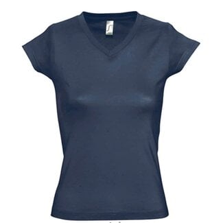 SOL | Women T-shirt V-hals - Denim