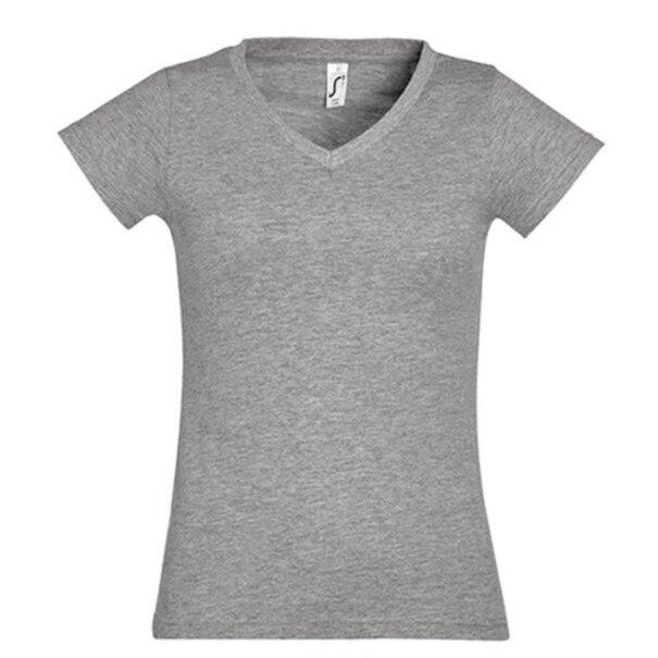 SOL | Women T-shirt V-hals - Grey Melange