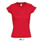 Women T-shirt V-hals - Red