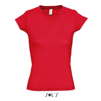 SOL | Women T-shirt V-hals - Red