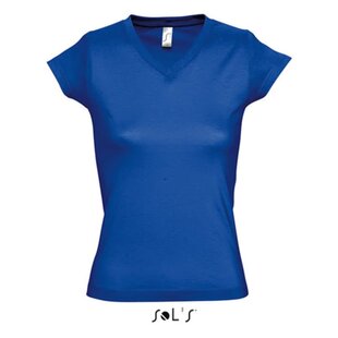 Women T-shirt V-hals - Royal Blue