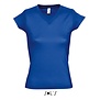 Women T-shirt V-hals - Royal Blue