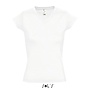 Women T-shirt V-hals - White