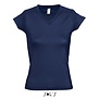 Women T-shirt V-hals - French Navy