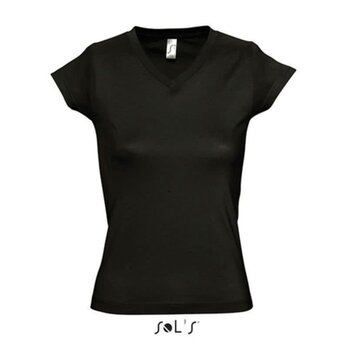 SOL | Women T-shirt V-hals - Deep Black