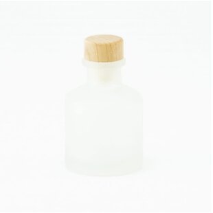 Geurflesje Frosted Wit - Houten Dop 50ml
