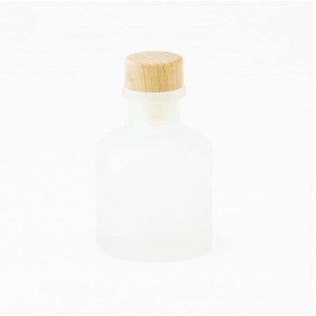 Geurflesje Frosted Wit - Houten Dop 50ml