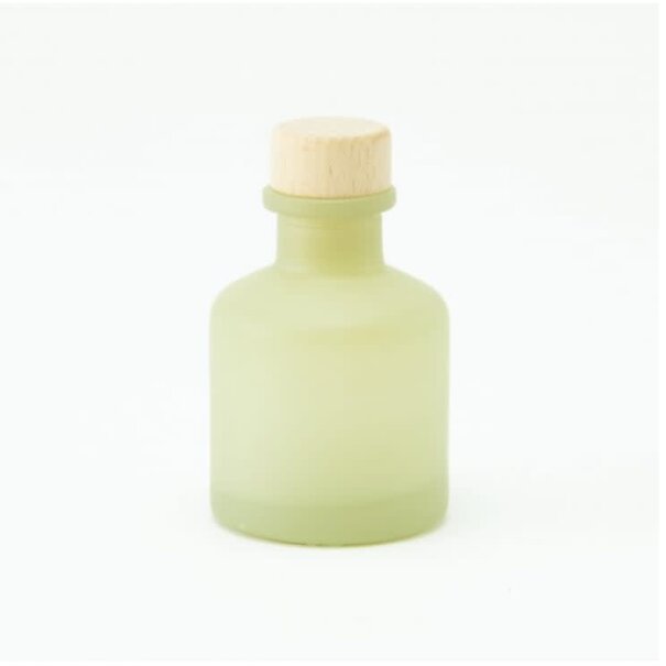Geurflesje Frosted Zijdegroen - Houten Dop 50ml