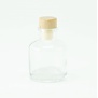Geurflesje Transparant - Houten Dop 50ml