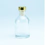 Luxe fles Transparant - Gouden Dop /  250ml LARGE
