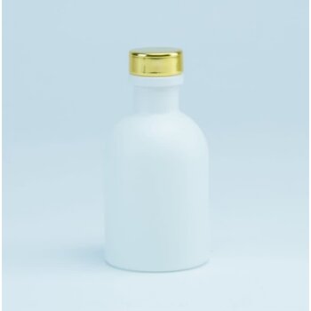 Luxe fles Wit - Gouden Dop / 250ml LARGE