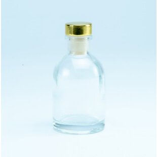 Luxe flesje Transparant - Gouden Dop 50ml