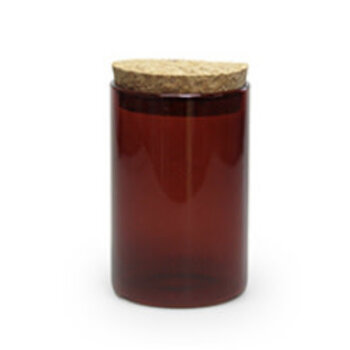 Glazen TERRA mini potje met deksel kurk