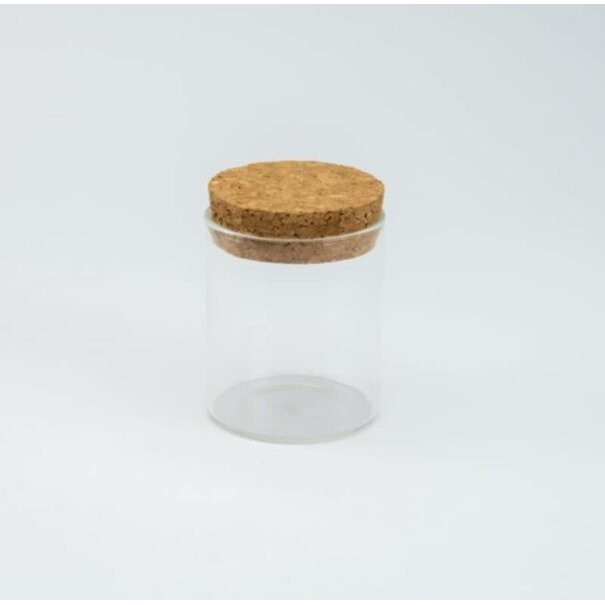 Potje cylinder klein met kurkstop