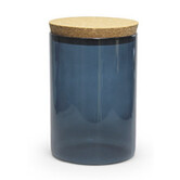 Bokaal SILVER BLUE 700ml met deksel kurk