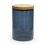Bokaal SILVER BLUE 700ml met deksel kurk