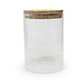 Bokaal TRANSPARANT 700ml met deksel kurk