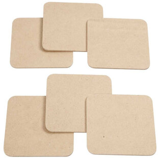 Onderzetters MDF - 6stuks