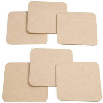 Creativ Company | Onderzetters MDF - 6stuks