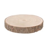 Decoratie boomschijf paulownia natural; +- 25 CM / MIDI