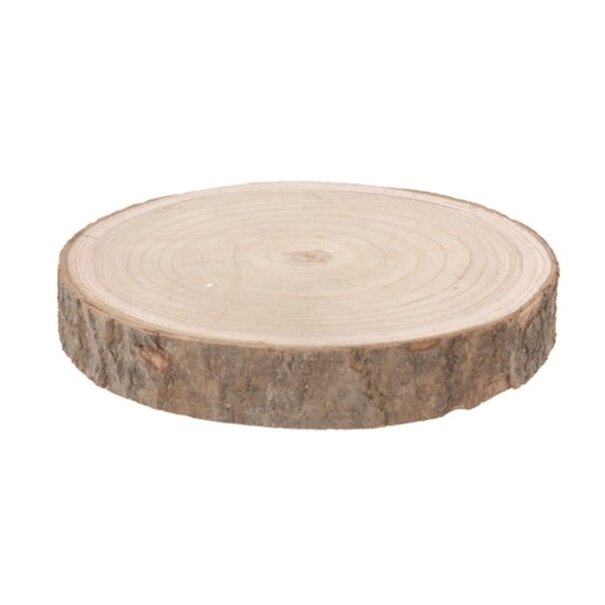 Decoratie boomschijf paulownia natural; +- 25 CM / MIDI