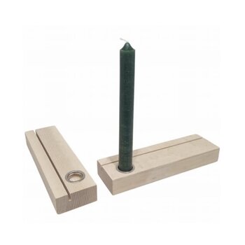 Kaarthouder A4 Formaat beukenhout met kaarshouder