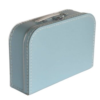 Lichtblauw koffertje (30cm)