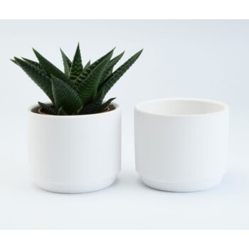 Bloempotje Keramiek Wit
