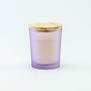 Geurkaarsje met houten deksel - Frosted LILAC