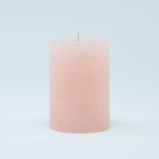 Rustiek Pillar Kaarsje Blush Middel