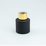 Parfumflesje Cylinder Black met gouden schroefdop - 50ml