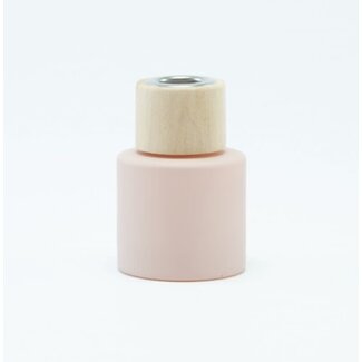 Parfumflesje Cylinder Blush met houten schroefdop - 50ml